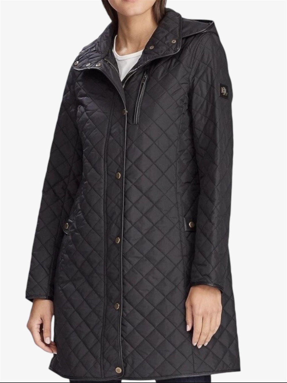 Ralph Lauren Black Quilted Puffer Coat